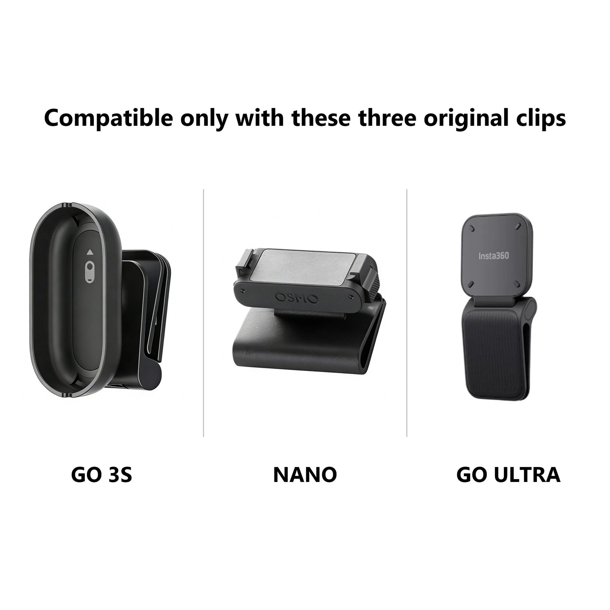 Cycling Helmet Camera Mount for DJI Osmo Nano & Insta360 GO 3S / GO Ultra