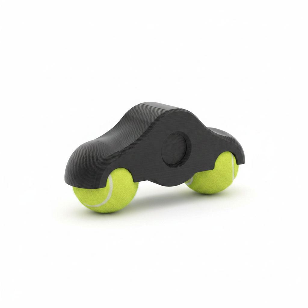 Rocker feet kit for Wahoo KICKR Core / Magene T200 - printed foot with tennis balls, studio photo